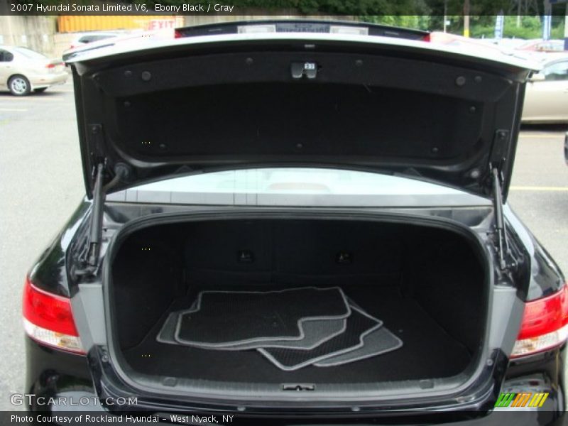Ebony Black / Gray 2007 Hyundai Sonata Limited V6