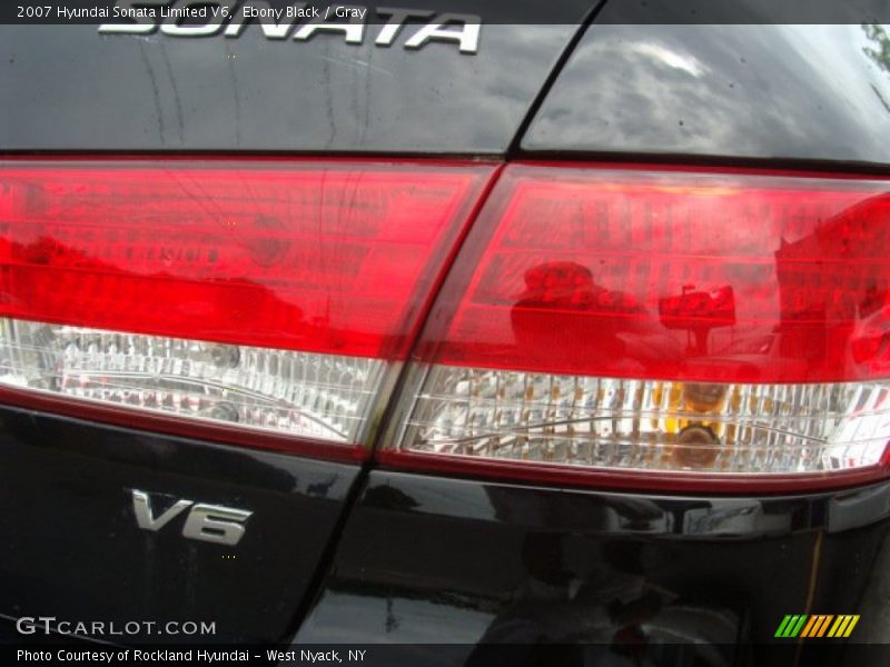 Ebony Black / Gray 2007 Hyundai Sonata Limited V6