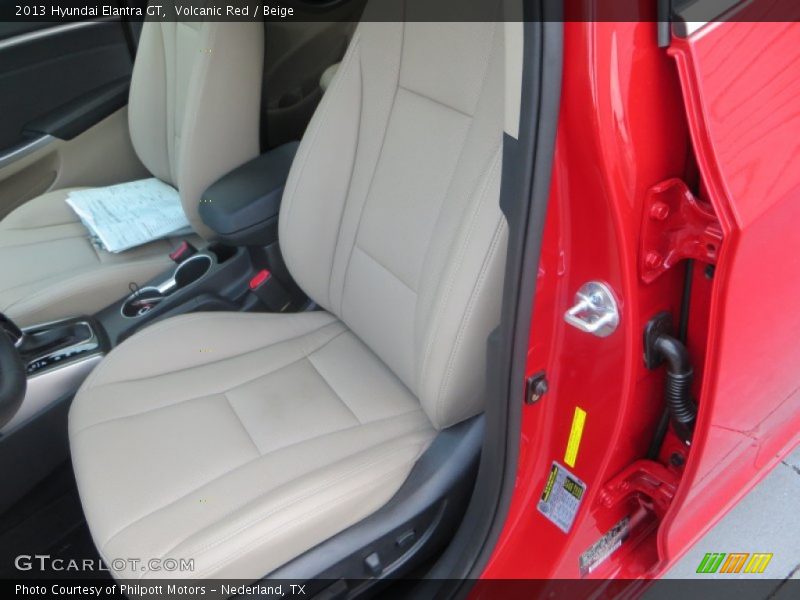 Volcanic Red / Beige 2013 Hyundai Elantra GT