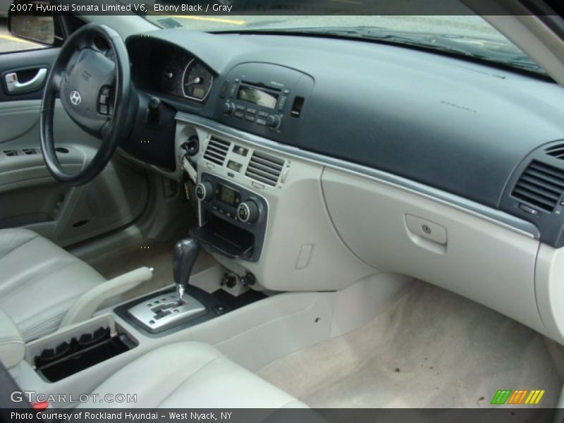 Ebony Black / Gray 2007 Hyundai Sonata Limited V6