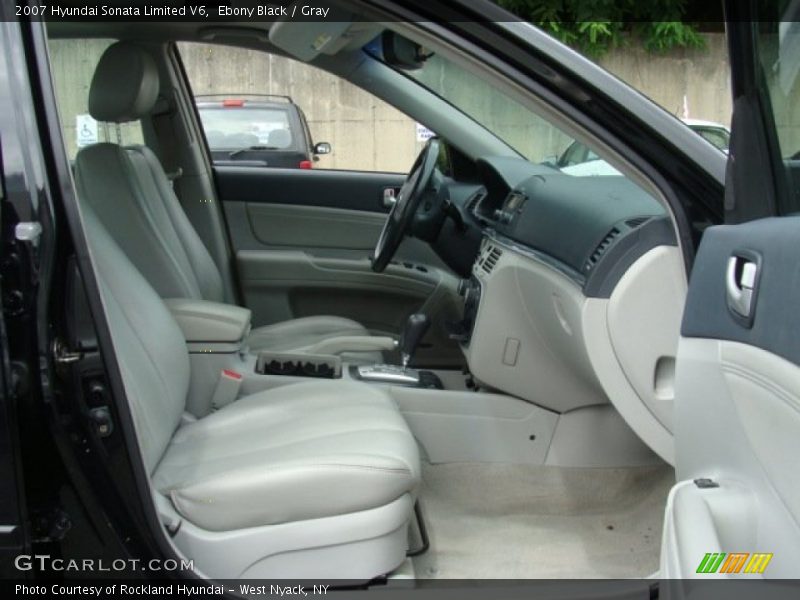 Ebony Black / Gray 2007 Hyundai Sonata Limited V6