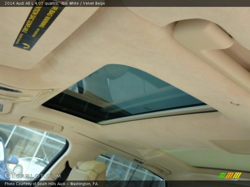 Sunroof of 2014 A8 L 4.0T quattro