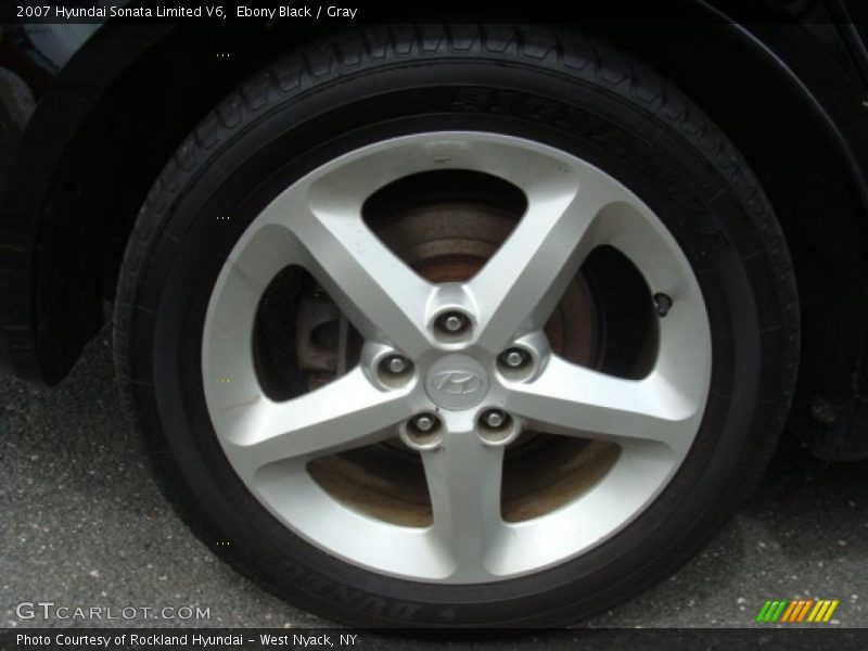 Ebony Black / Gray 2007 Hyundai Sonata Limited V6