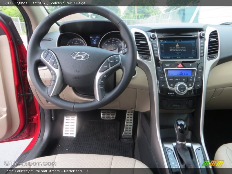 Volcanic Red / Beige 2013 Hyundai Elantra GT