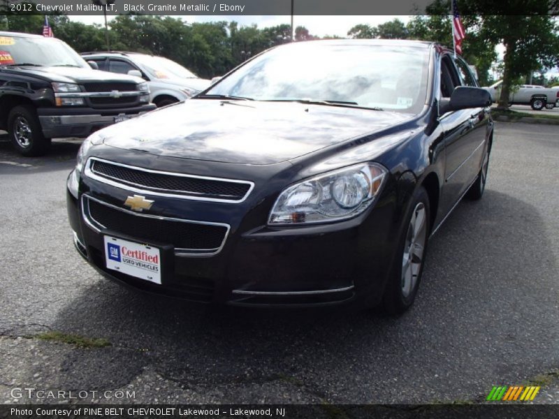 Black Granite Metallic / Ebony 2012 Chevrolet Malibu LT