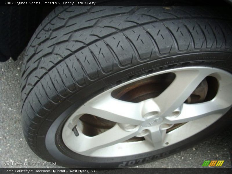 Ebony Black / Gray 2007 Hyundai Sonata Limited V6