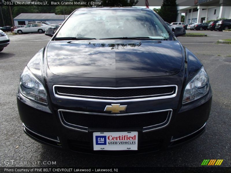 Black Granite Metallic / Ebony 2012 Chevrolet Malibu LT