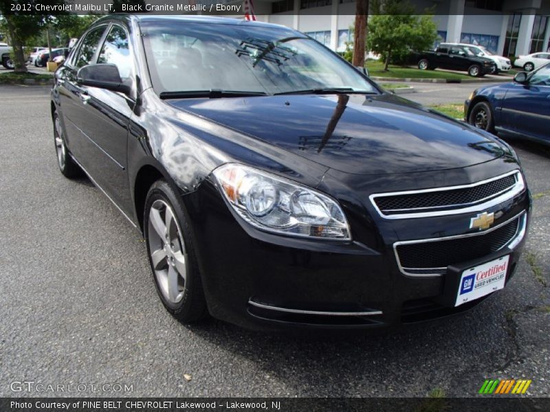 Black Granite Metallic / Ebony 2012 Chevrolet Malibu LT