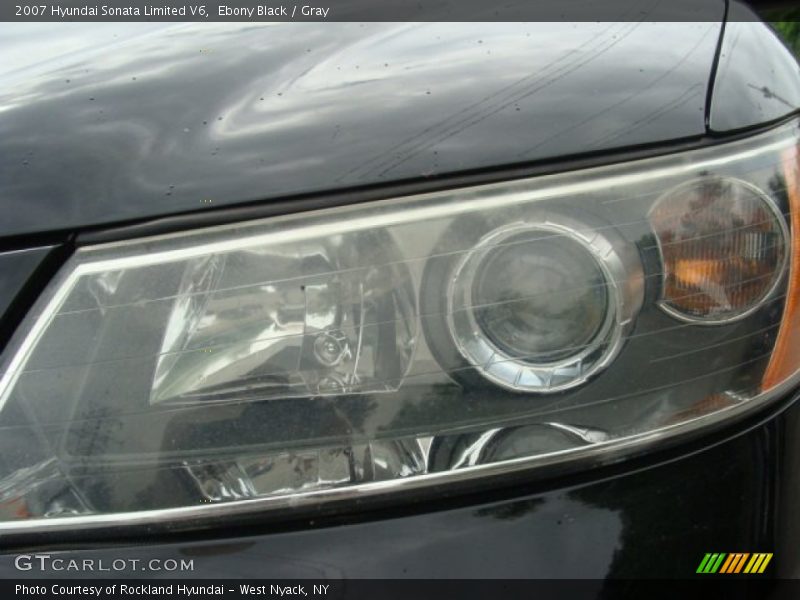 Ebony Black / Gray 2007 Hyundai Sonata Limited V6