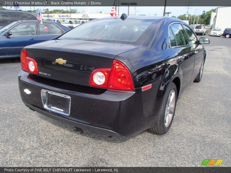 Black Granite Metallic / Ebony 2012 Chevrolet Malibu LT