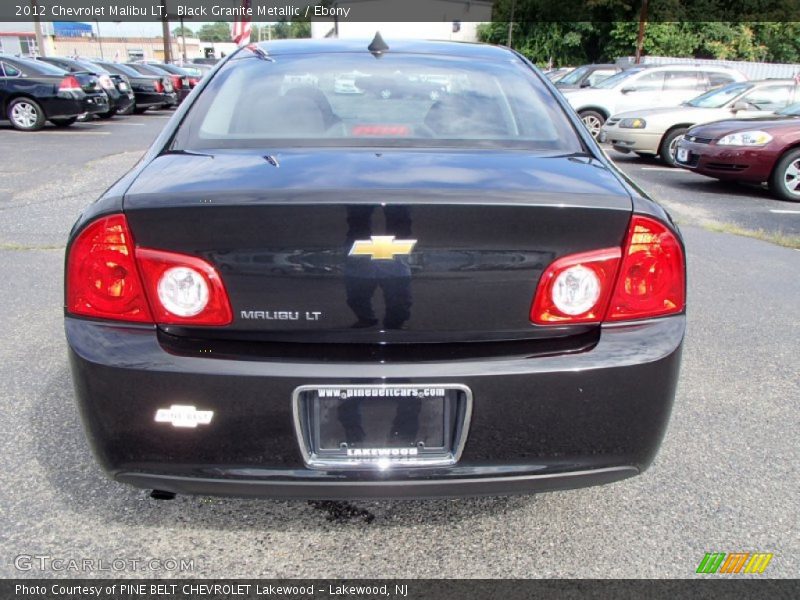 Black Granite Metallic / Ebony 2012 Chevrolet Malibu LT