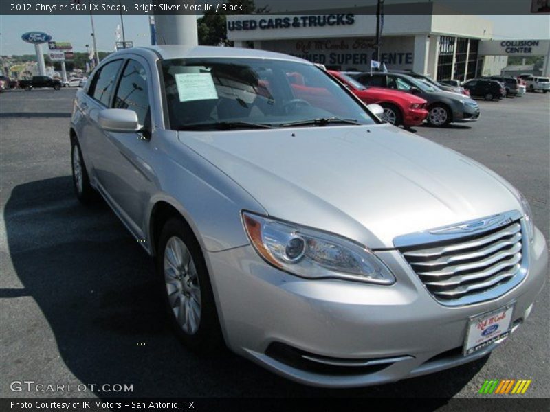 Bright Silver Metallic / Black 2012 Chrysler 200 LX Sedan