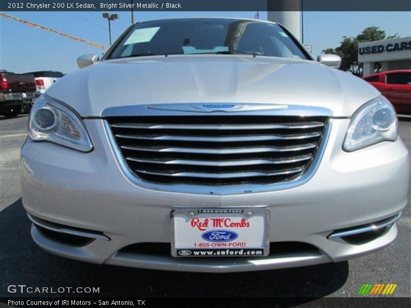 Bright Silver Metallic / Black 2012 Chrysler 200 LX Sedan