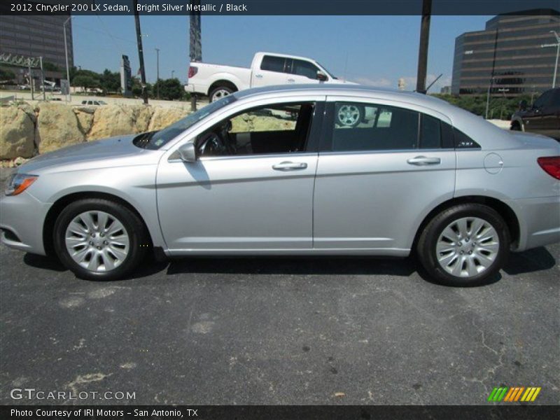Bright Silver Metallic / Black 2012 Chrysler 200 LX Sedan