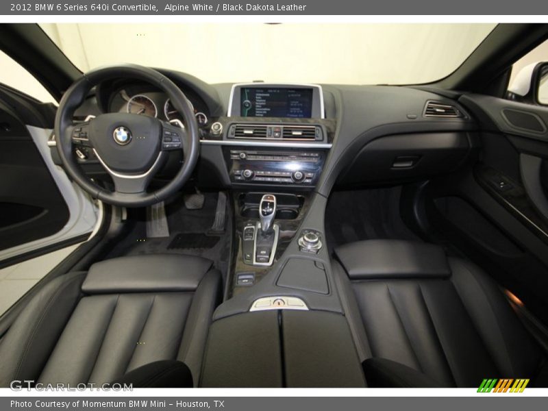 Alpine White / Black Dakota Leather 2012 BMW 6 Series 640i Convertible