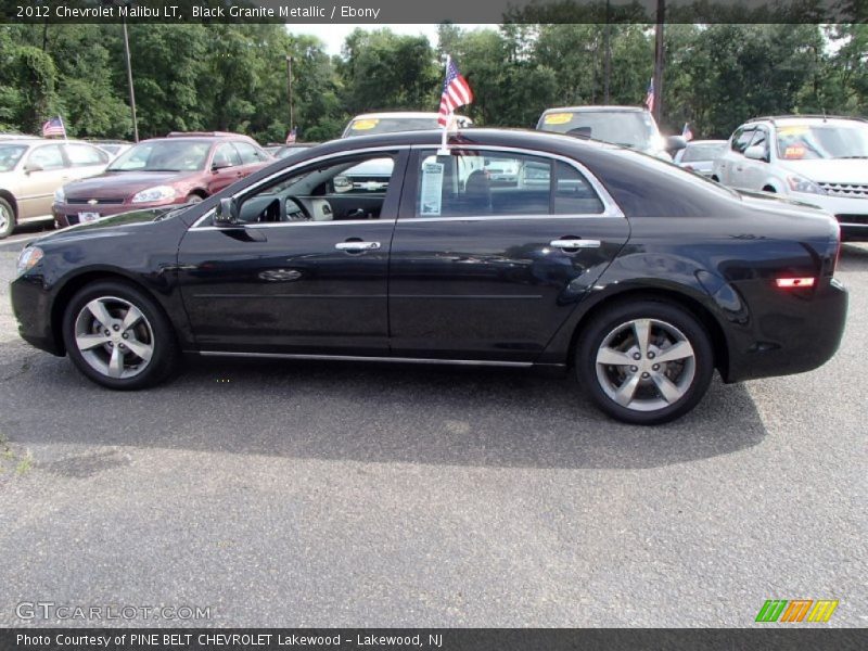 Black Granite Metallic / Ebony 2012 Chevrolet Malibu LT