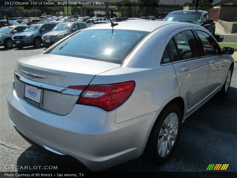 Bright Silver Metallic / Black 2012 Chrysler 200 LX Sedan