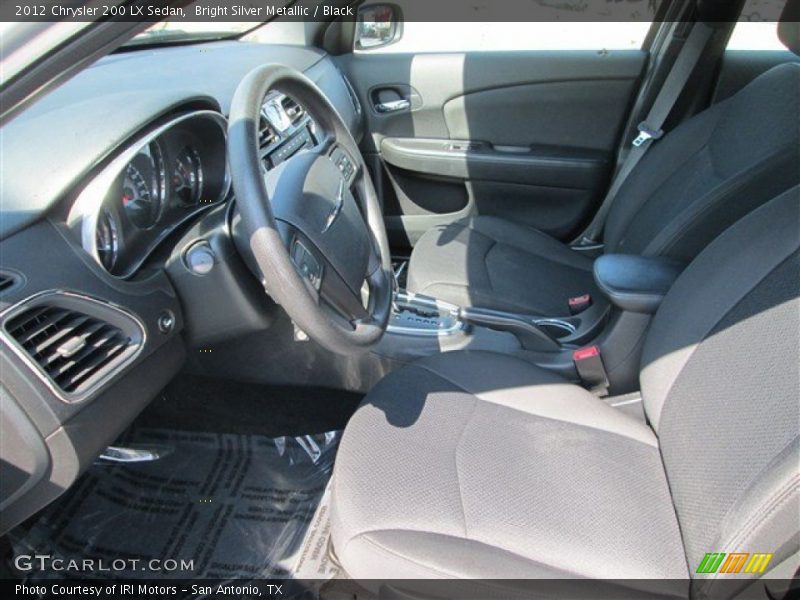 Bright Silver Metallic / Black 2012 Chrysler 200 LX Sedan
