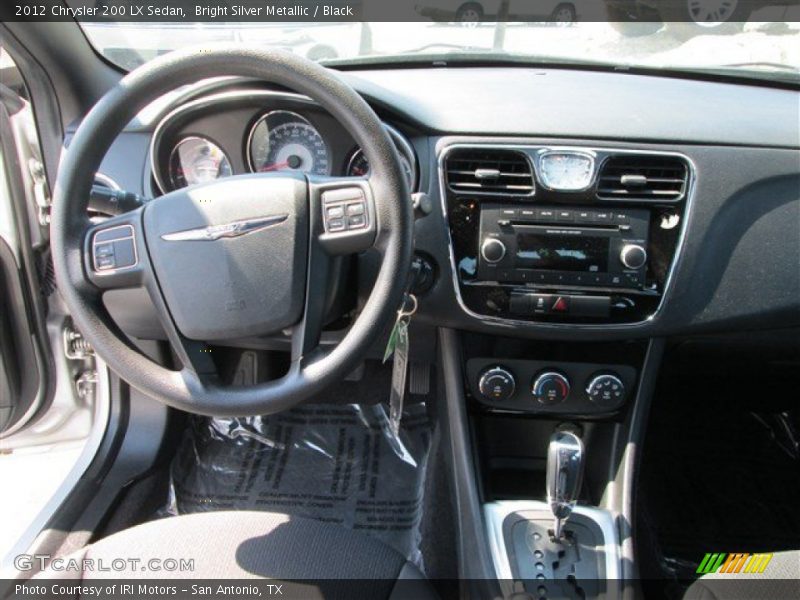 Bright Silver Metallic / Black 2012 Chrysler 200 LX Sedan