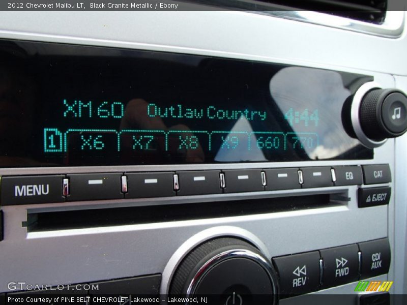 Black Granite Metallic / Ebony 2012 Chevrolet Malibu LT