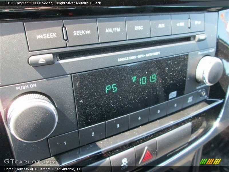 Bright Silver Metallic / Black 2012 Chrysler 200 LX Sedan