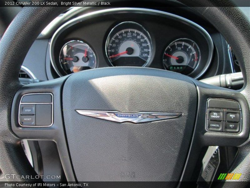 Bright Silver Metallic / Black 2012 Chrysler 200 LX Sedan