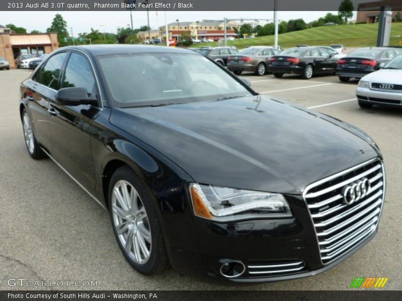 Phantom Black Pearl Effect / Black 2013 Audi A8 3.0T quattro