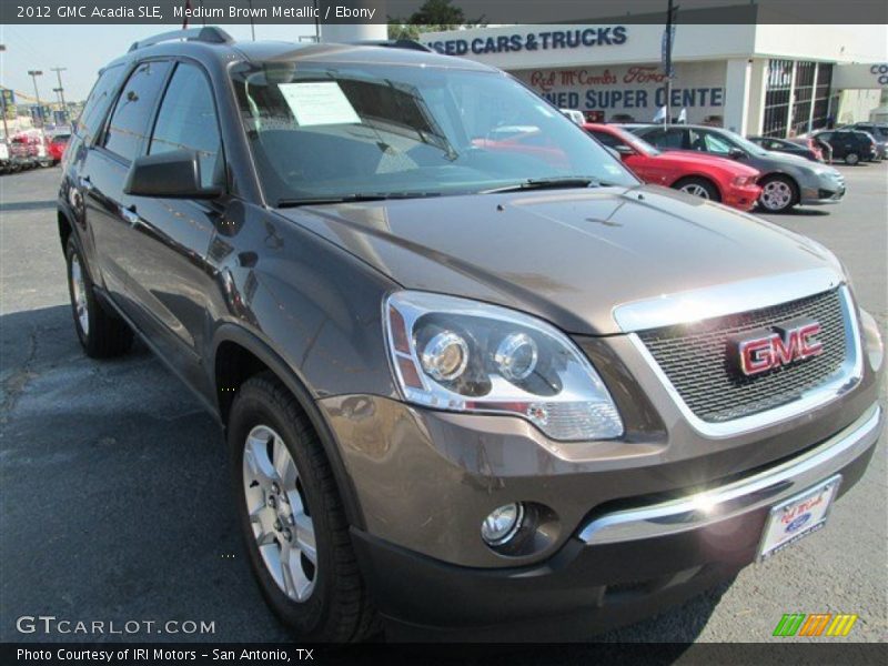 Medium Brown Metallic / Ebony 2012 GMC Acadia SLE