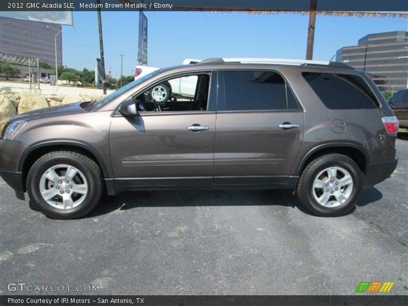 Medium Brown Metallic / Ebony 2012 GMC Acadia SLE