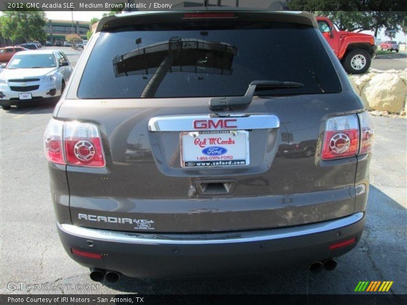 Medium Brown Metallic / Ebony 2012 GMC Acadia SLE