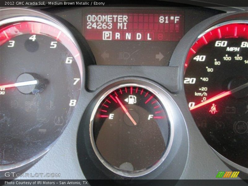 Medium Brown Metallic / Ebony 2012 GMC Acadia SLE