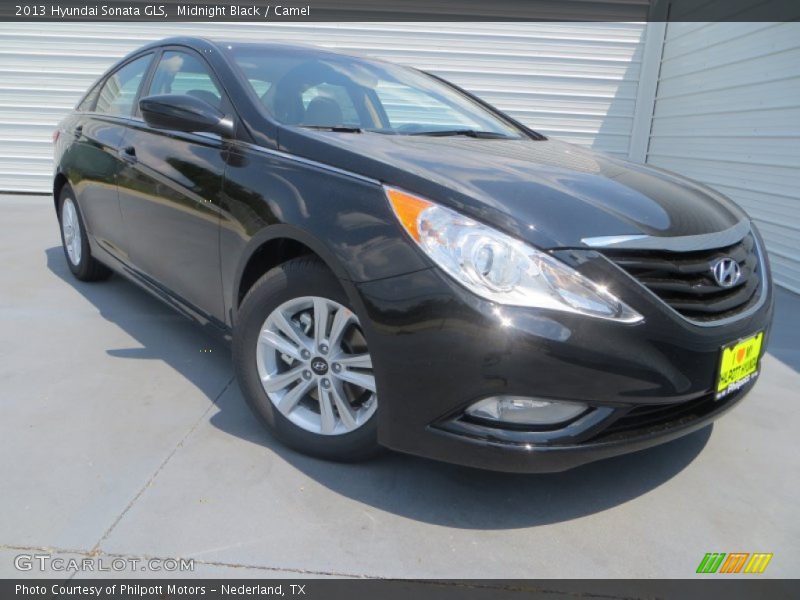 Midnight Black / Camel 2013 Hyundai Sonata GLS