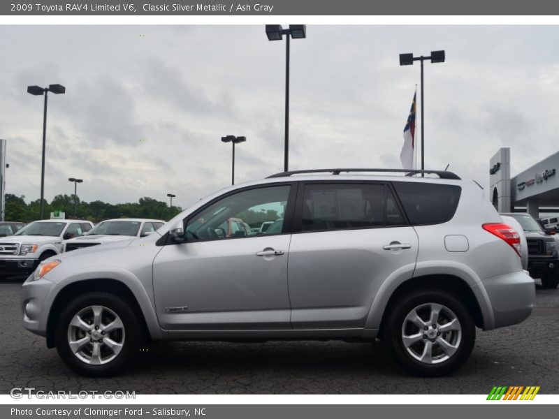 Classic Silver Metallic / Ash Gray 2009 Toyota RAV4 Limited V6