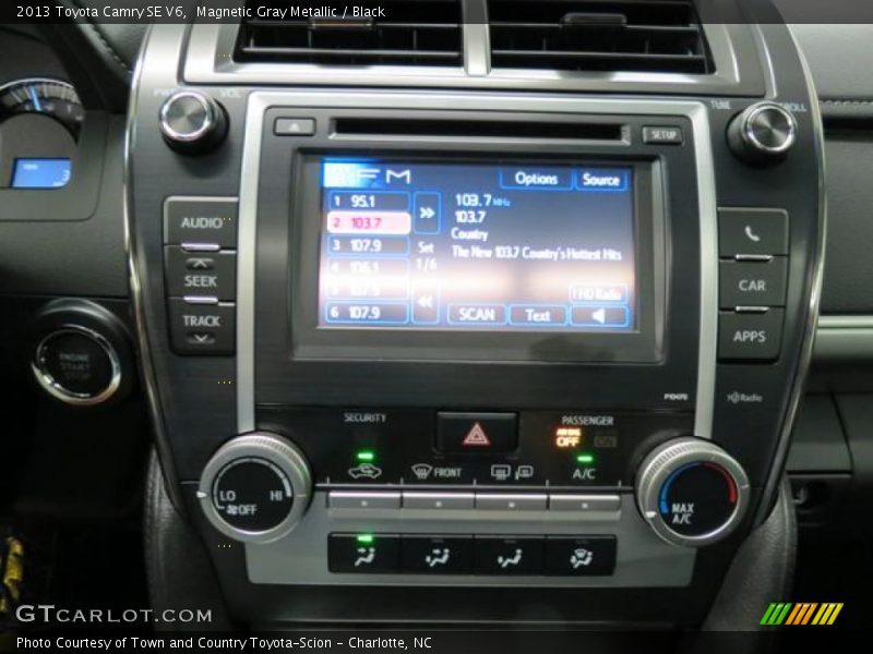 Magnetic Gray Metallic / Black 2013 Toyota Camry SE V6