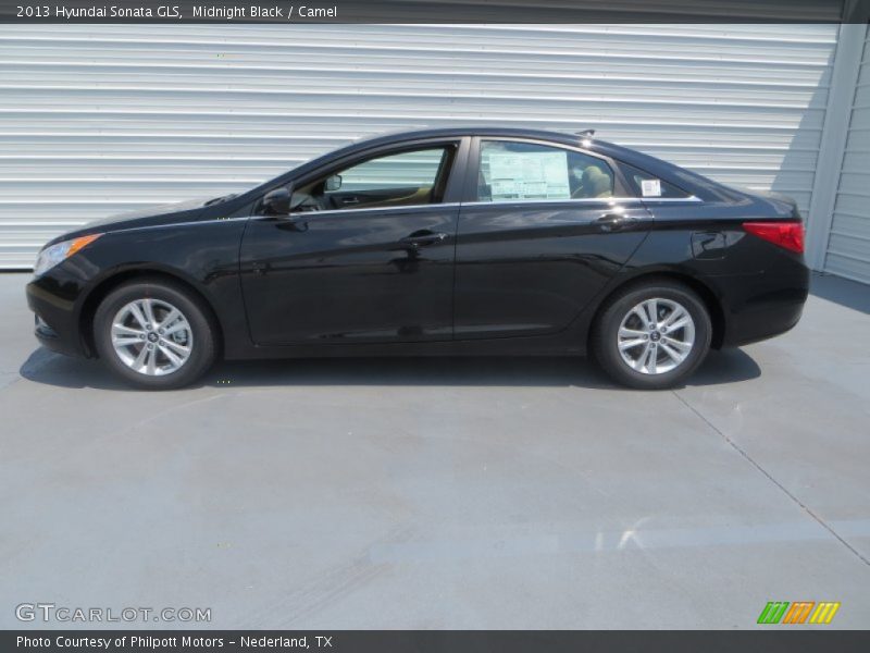 Midnight Black / Camel 2013 Hyundai Sonata GLS