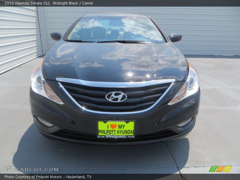 Midnight Black / Camel 2013 Hyundai Sonata GLS