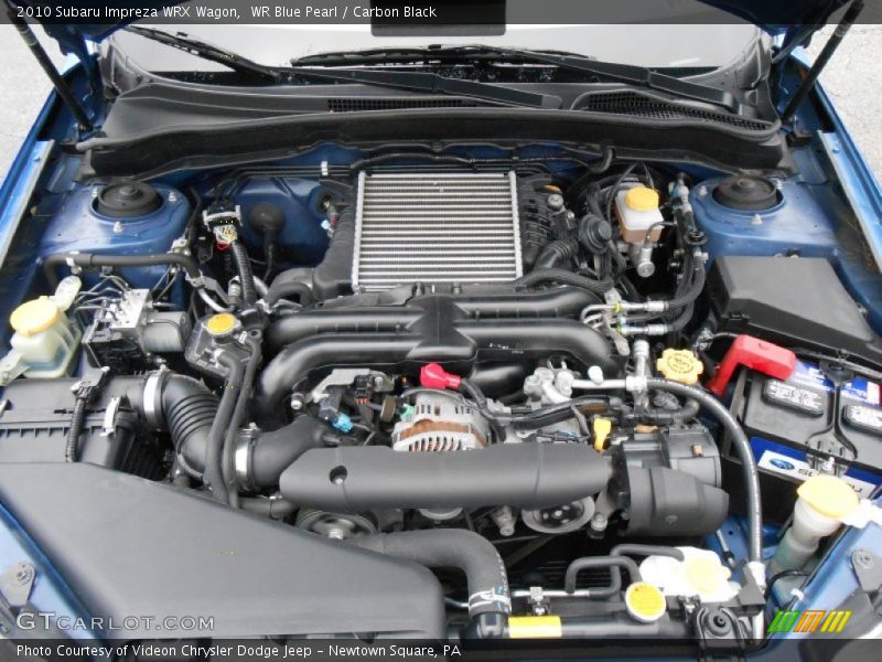 WR Blue Pearl / Carbon Black 2010 Subaru Impreza WRX Wagon