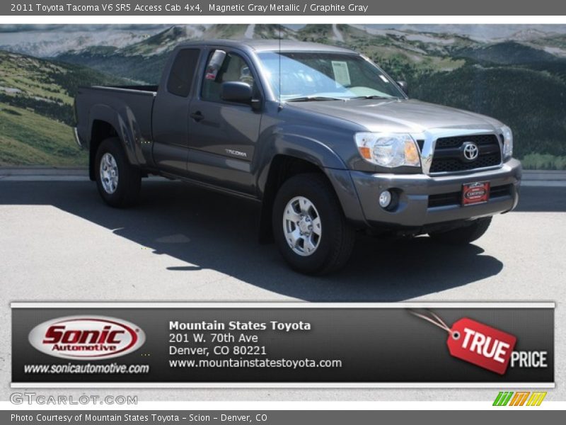 Magnetic Gray Metallic / Graphite Gray 2011 Toyota Tacoma V6 SR5 Access Cab 4x4