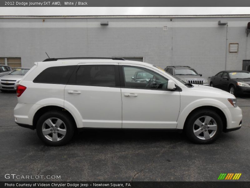 White / Black 2012 Dodge Journey SXT AWD