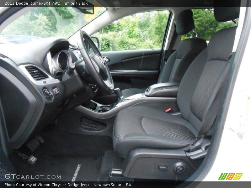 White / Black 2012 Dodge Journey SXT AWD