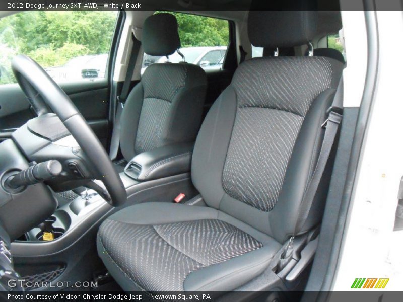 White / Black 2012 Dodge Journey SXT AWD