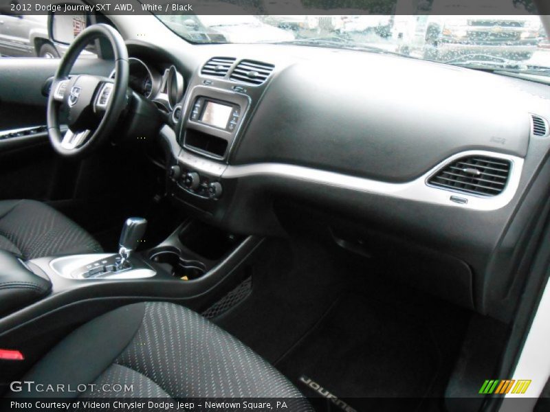 White / Black 2012 Dodge Journey SXT AWD