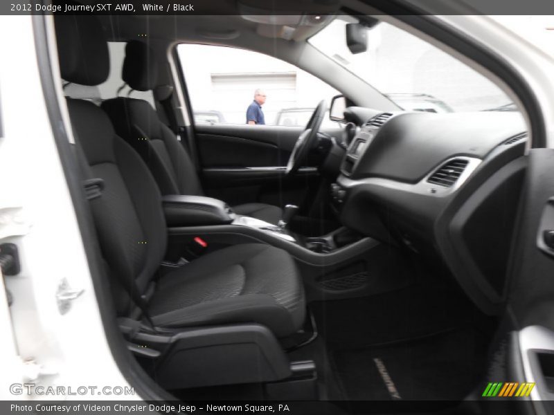 White / Black 2012 Dodge Journey SXT AWD