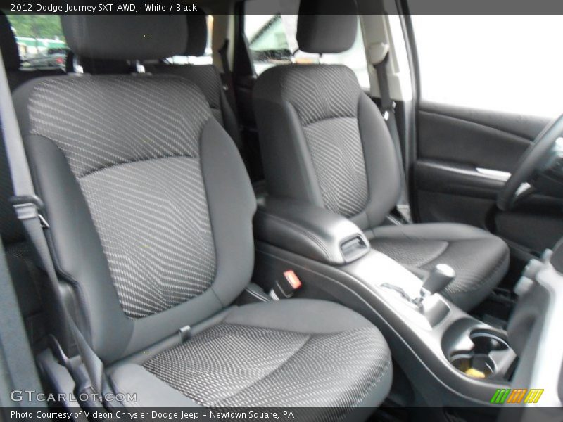White / Black 2012 Dodge Journey SXT AWD