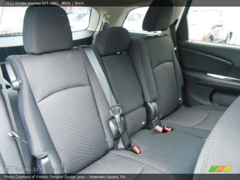 White / Black 2012 Dodge Journey SXT AWD