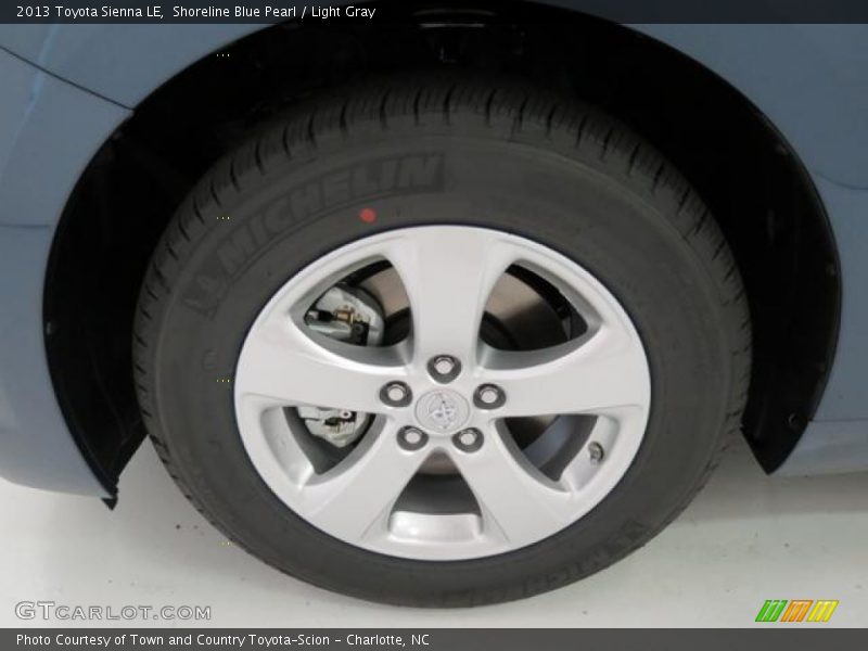 Shoreline Blue Pearl / Light Gray 2013 Toyota Sienna LE