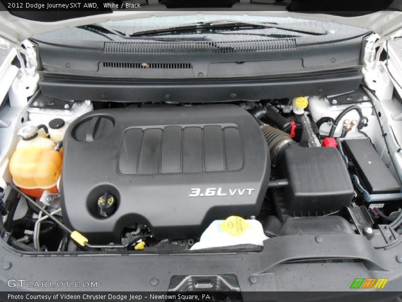 White / Black 2012 Dodge Journey SXT AWD