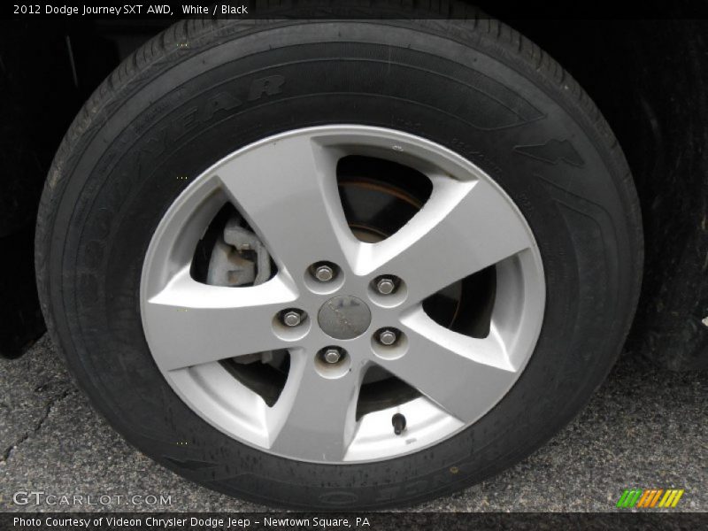 White / Black 2012 Dodge Journey SXT AWD