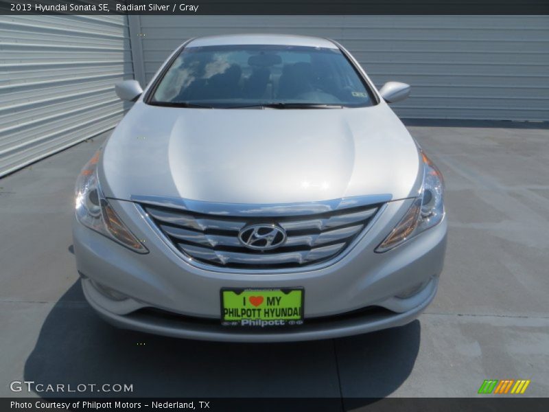 Radiant Silver / Gray 2013 Hyundai Sonata SE