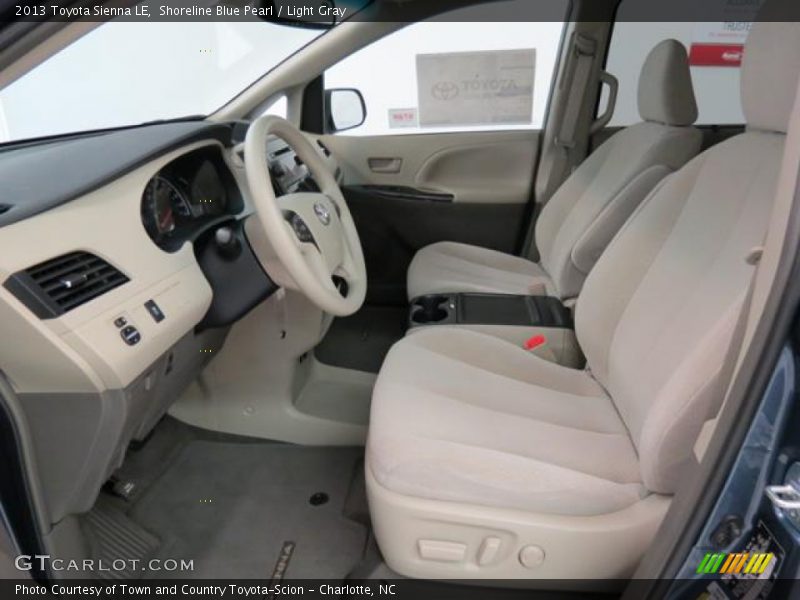 Shoreline Blue Pearl / Light Gray 2013 Toyota Sienna LE